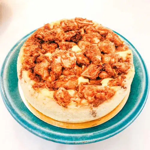 Cheesecake Crumble De Manzana